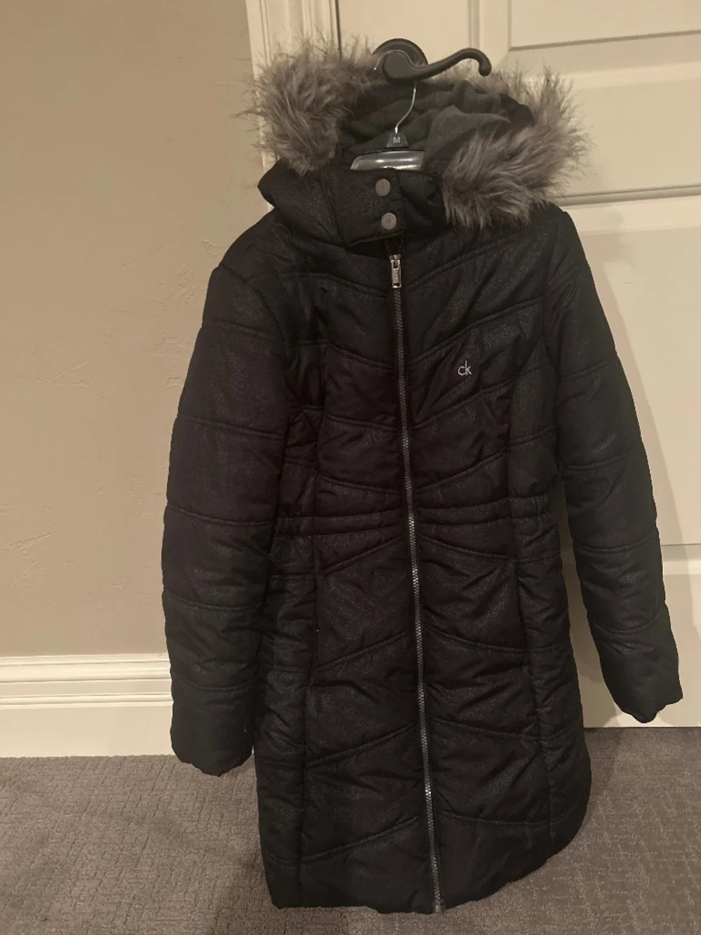 Black Calvin Klein Winter Coat